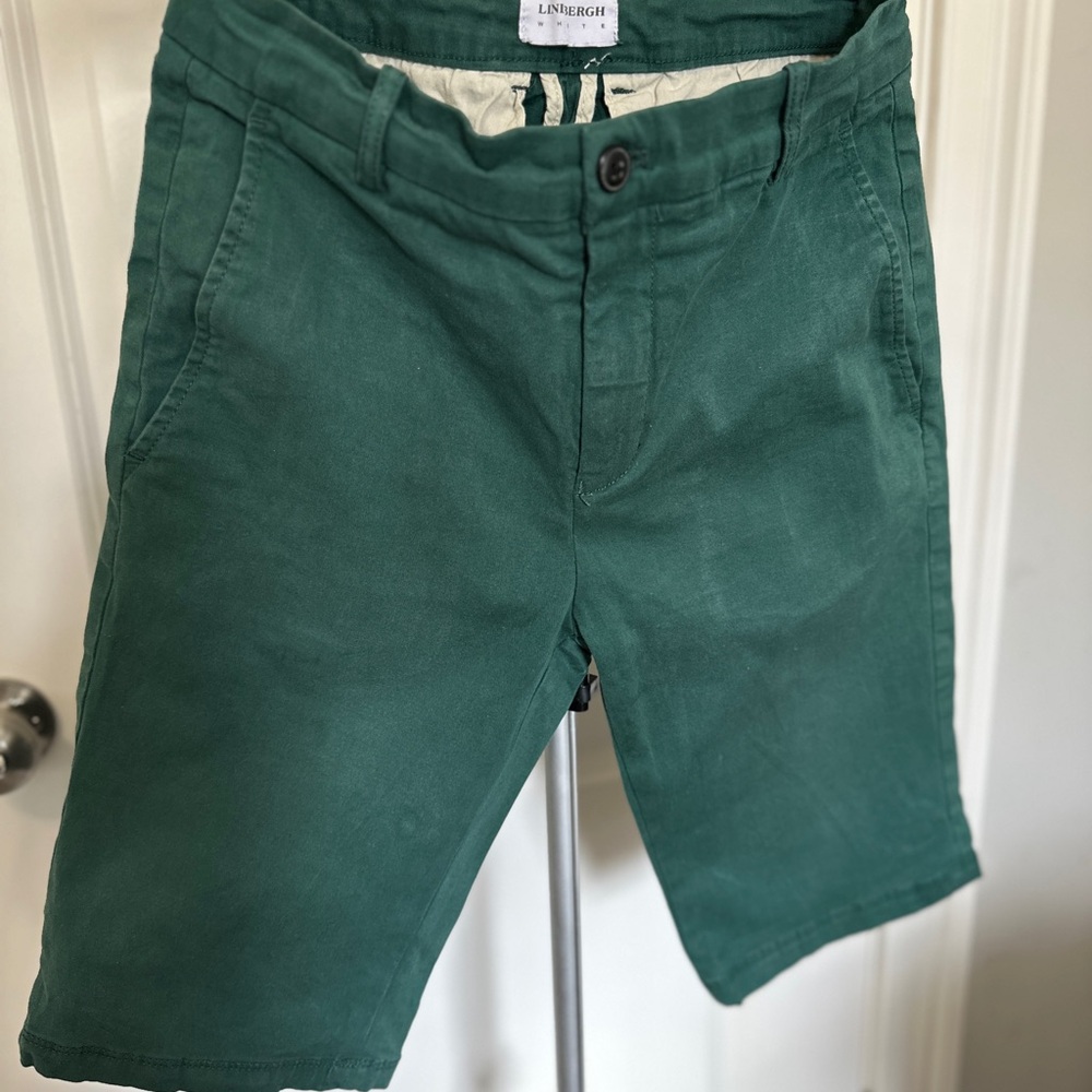 Lindbergh Men's Green Hybrid Shorts